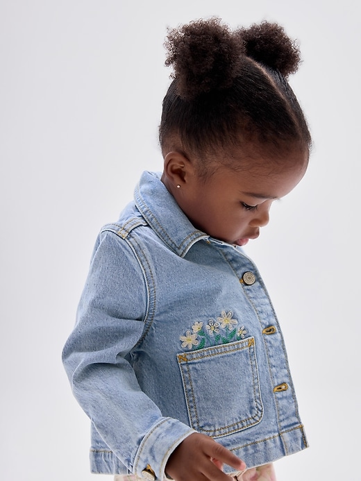 babyGap Embroidered Denim Jacket | Gap Factory