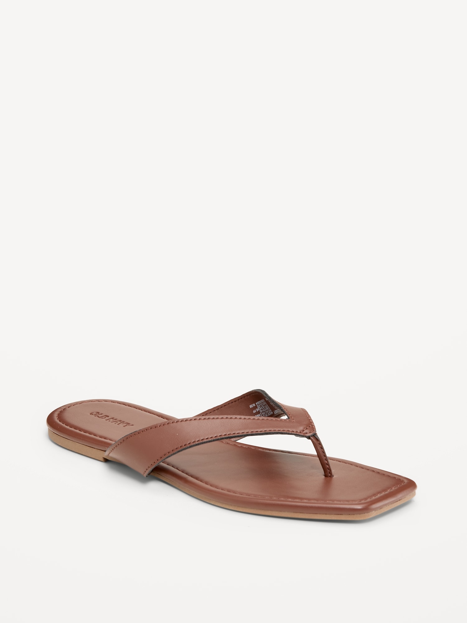 Faux-Leather Flip Flop for Women
