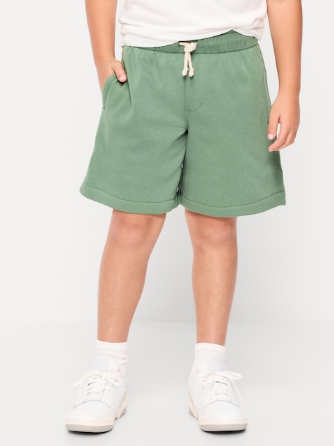 Above Knee Fleece Jogger Shorts for Boys