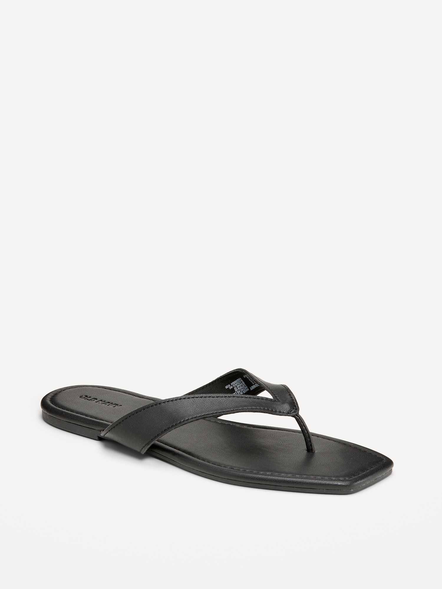 Square-Toe Flip-Flops for Women