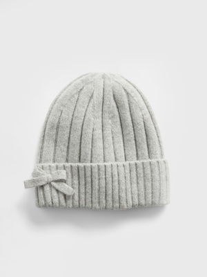 CashSoft カシミヤタッチ リボン ビーニー (キッズ)