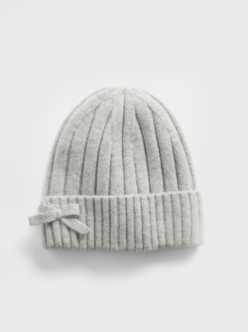 CashSoft カシミヤタッチ リボン ビーニー (キッズ)