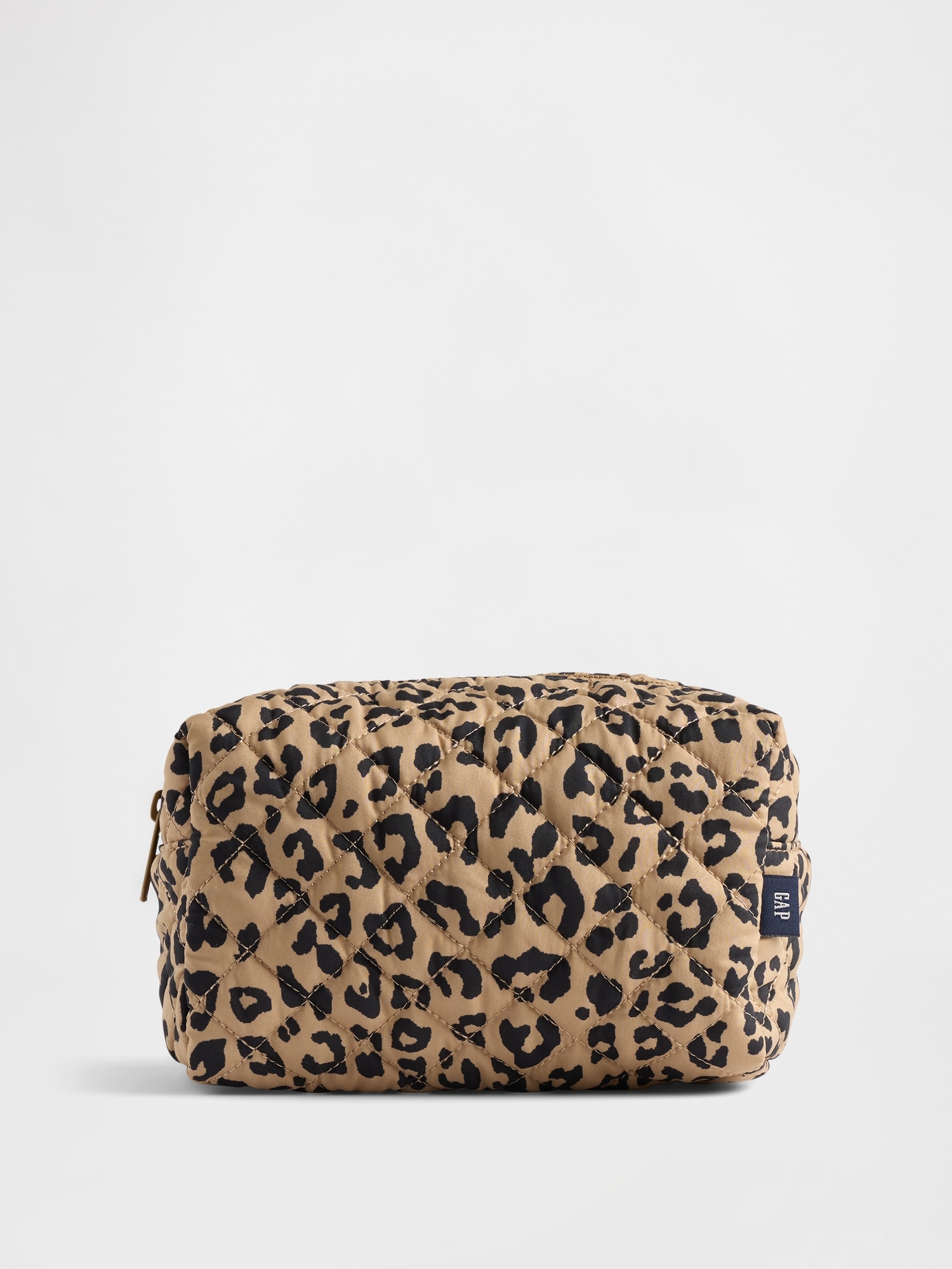 Kids Quilted Leopard Pouch