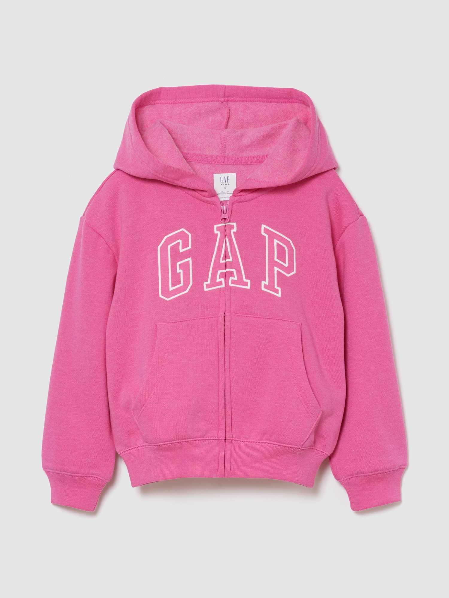 リラックスフィット GAPロゴ ジップアップパーカー (キッズ)-0