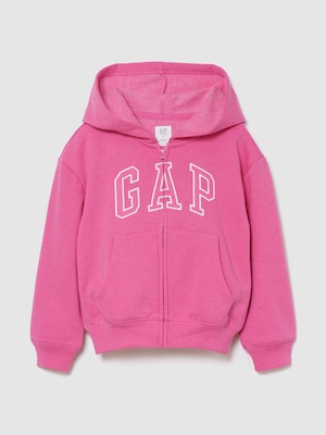 リラックスフィット GAPロゴ ジップアップパーカー (キッズ)