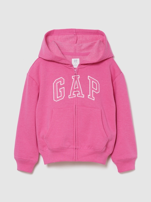 リラックスフィット GAPロゴ ジップアップパーカー (キッズ)