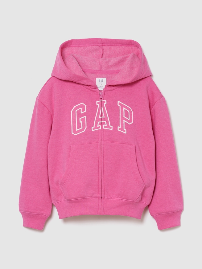 リラックスフィット GAPロゴ ジップアップパーカー (キッズ)-0