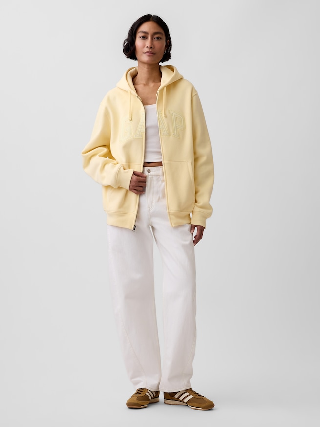 GAPアーチロゴ フルジップ パーカー-5