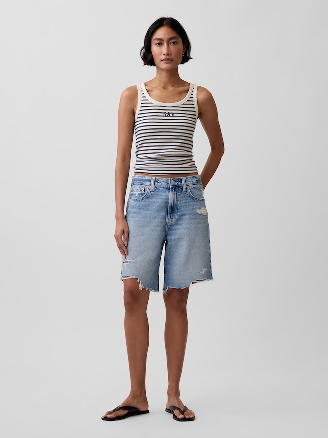 リブ GAPロゴ タンクトップ-1