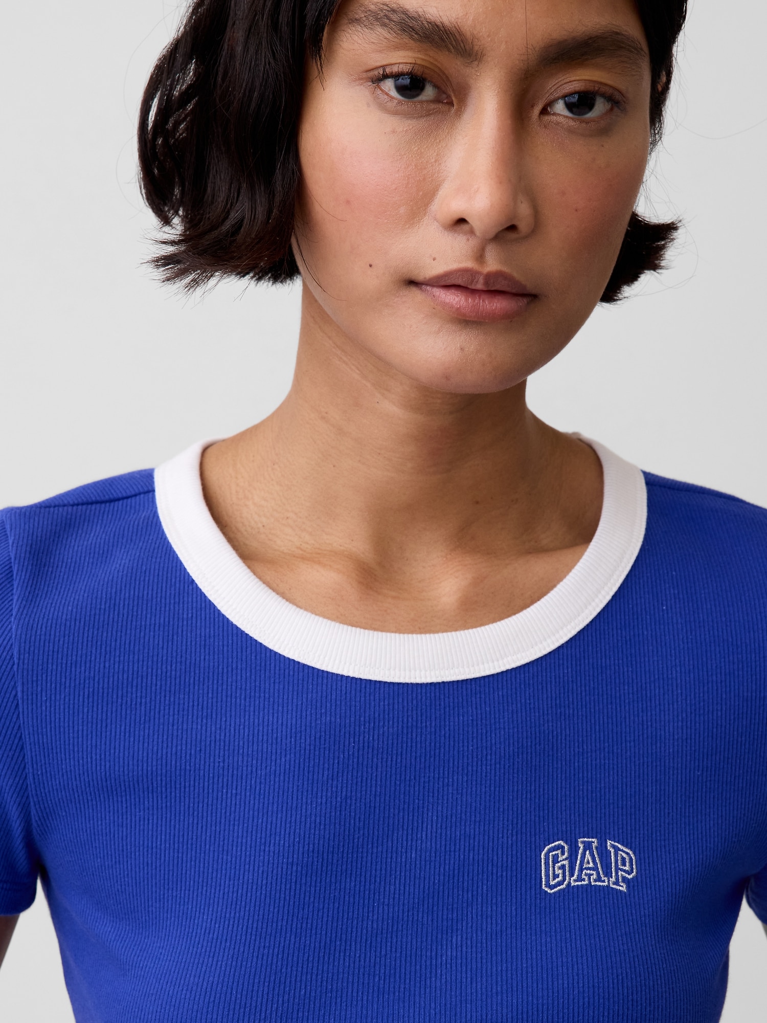 リブ GAPロゴ チビTシャツ-3