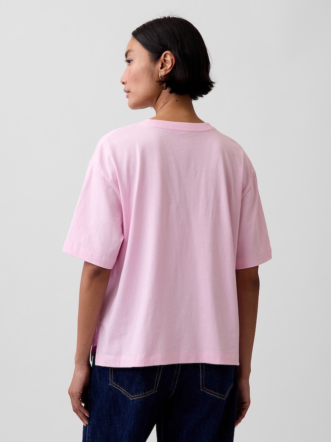 オーバーサイズ GAPロゴ チューニックTシャツ-2