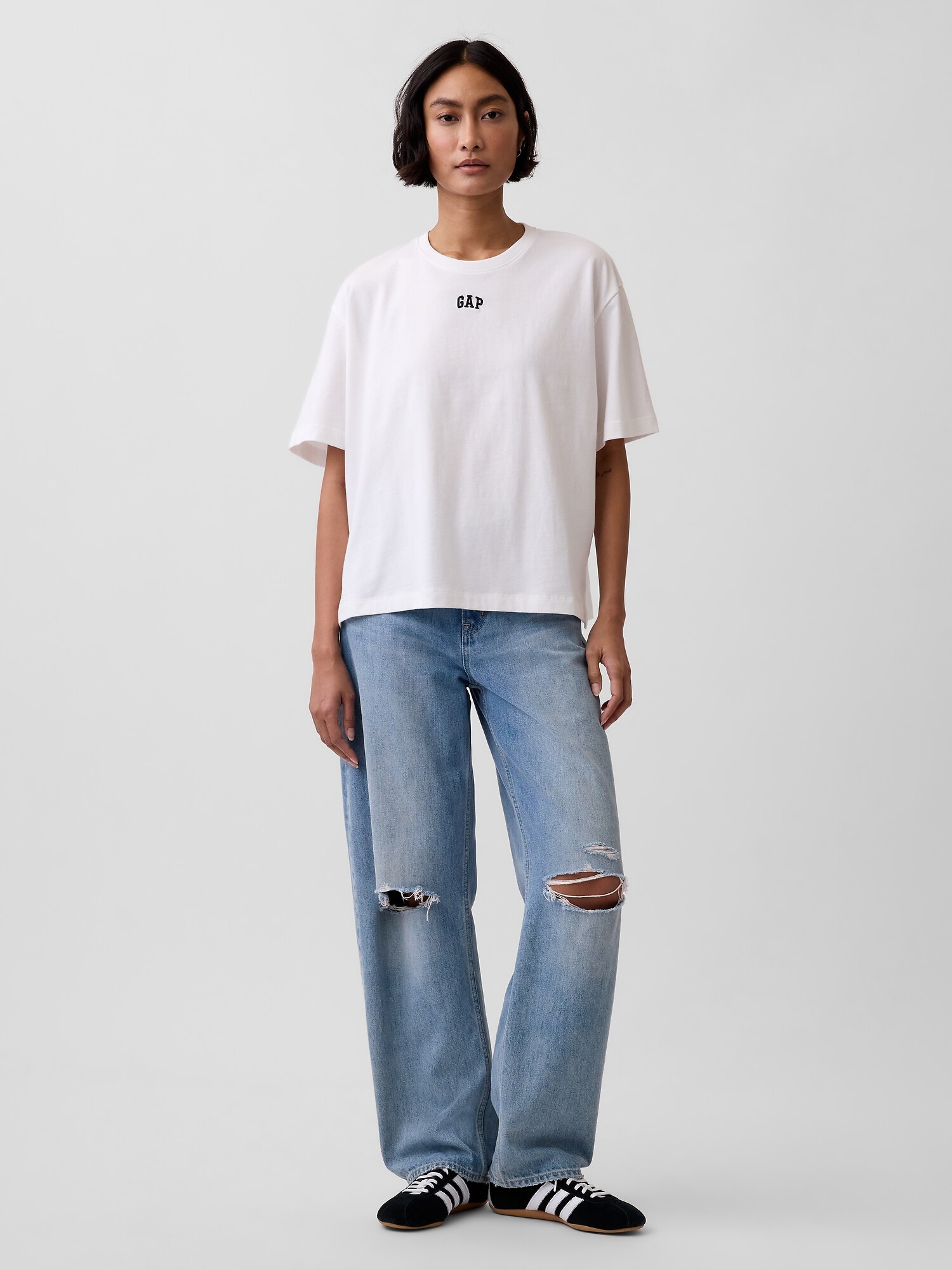 オーバーサイズ GAPロゴ チューニックTシャツ-1