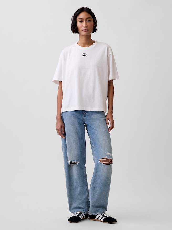 オーバーサイズ GAPロゴ チューニックTシャツ-1