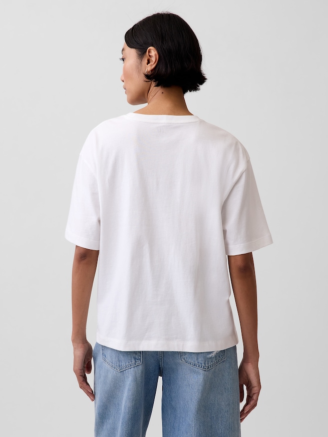 オーバーサイズ GAPロゴ チューニックTシャツ-2