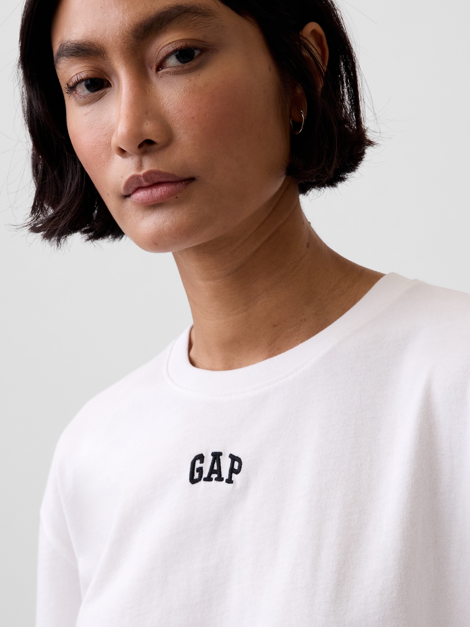 オーバーサイズ GAPロゴ チューニックTシャツ-3