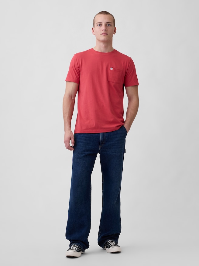 GAPミニロゴ ポケット Tシャツ-1