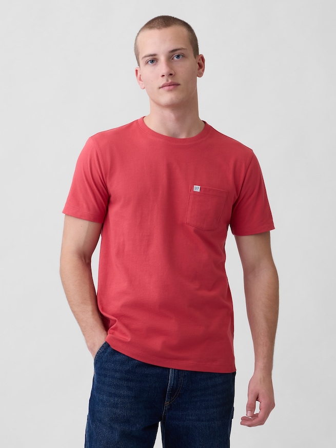 GAPミニロゴ ポケット Tシャツ-0