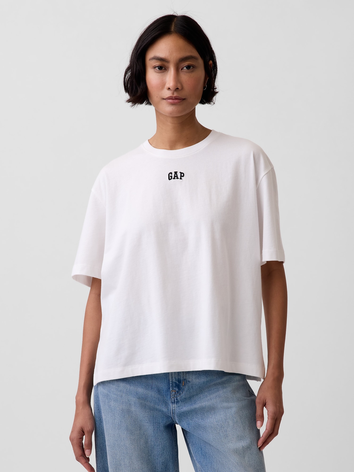 オーバーサイズ GAPロゴ チューニックTシャツ-0
