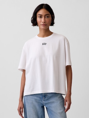オーバーサイズ GAPロゴ チューニックTシャツ