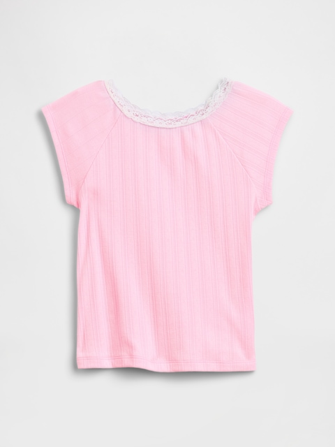 Kids Lace-Trim Baby T-Shirt
