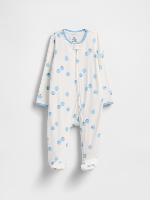 UNE-PIÈCE À PIEDS PREMIERS ESSENTIELS EN JERSEYDOUX POUR BÉBÉ