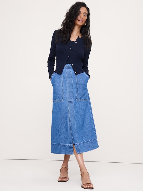 クリンクルニット クロップド カーディガン