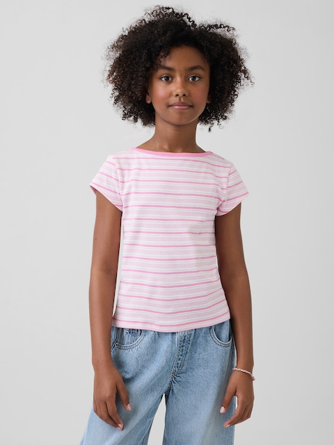 T-SHIRT AJUSTÉ À MANCHERONS POUR ENFANT