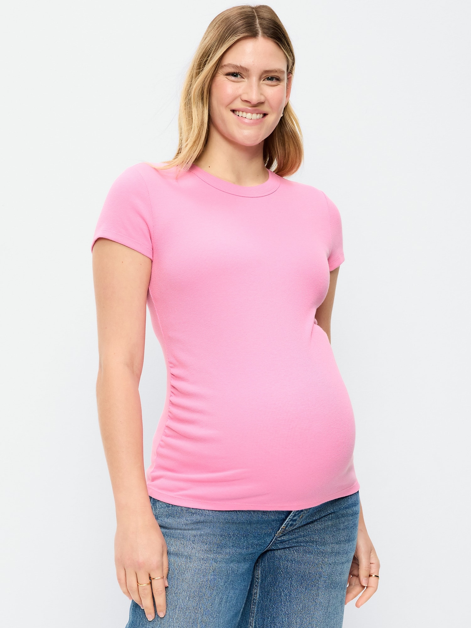 T-SHIRT AJUSTÉ À MANCHES COURTES DE MATERNITÉ