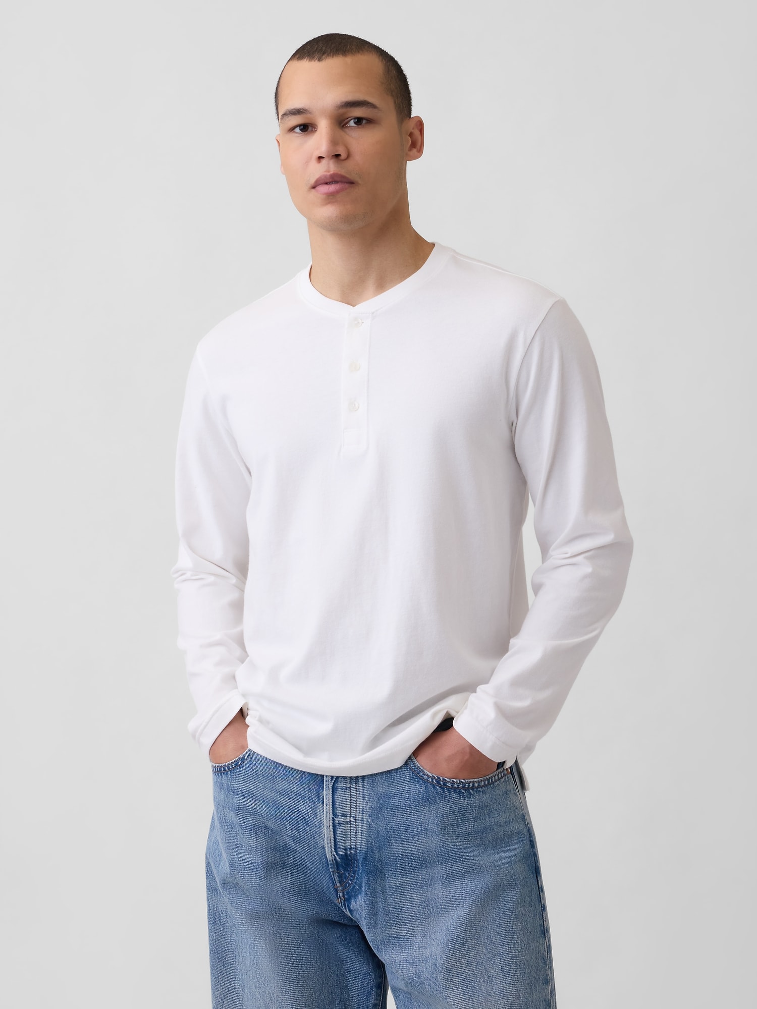 T-SHIRT DÉCONTRACTÉ HENLEY