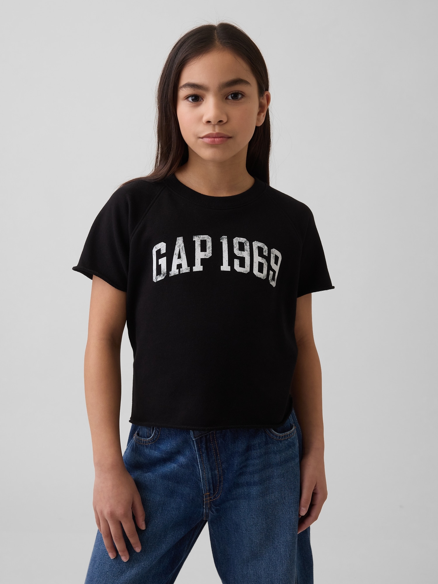 オーバーサイズ グラフィックTシャツ (キッズ)-0