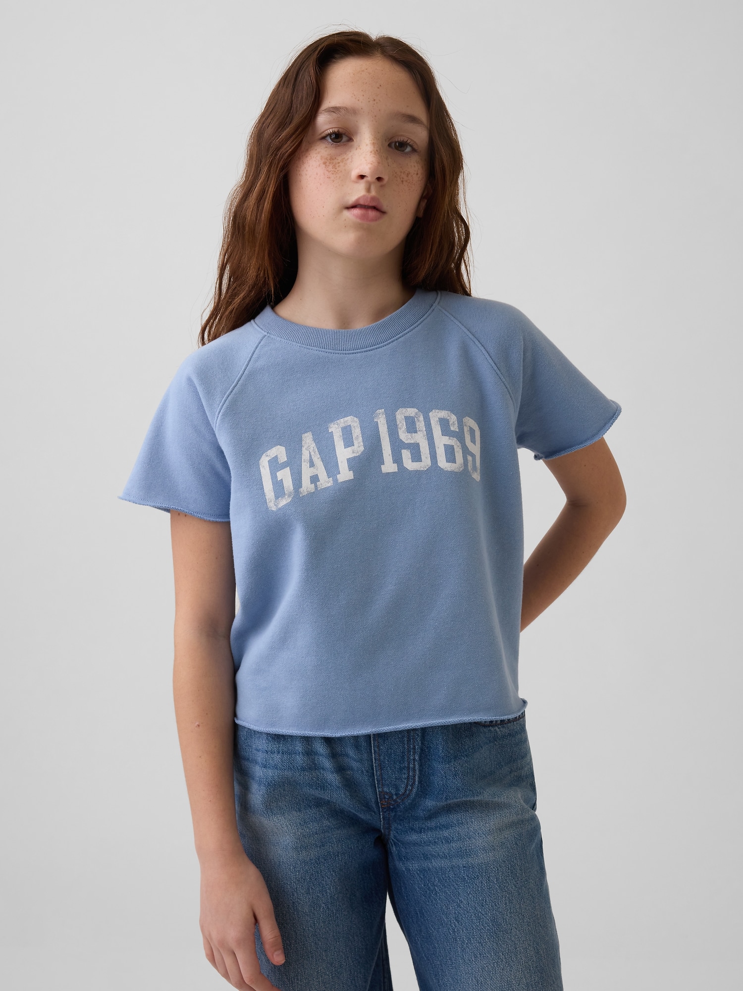 オーバーサイズ グラフィックTシャツ (キッズ)-0