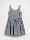 ギンガムチェック デニムワンピース (キッズ)-1
