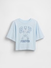 オーバーサイズ グラフィック GAPロゴTシャツ (キッズ)-1