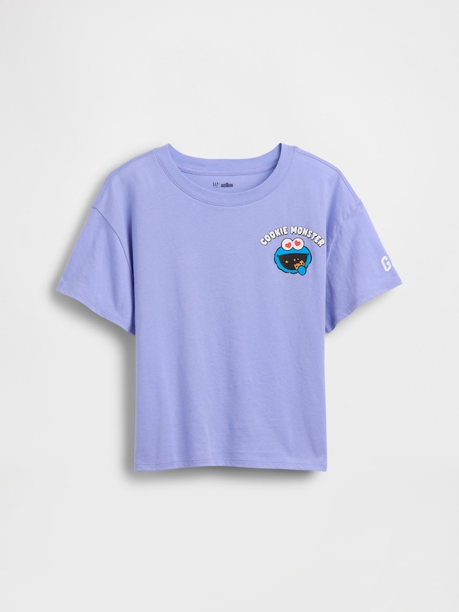 GapKids | セサミストリート オーバーサイズ グラフィックTシャツ-1
