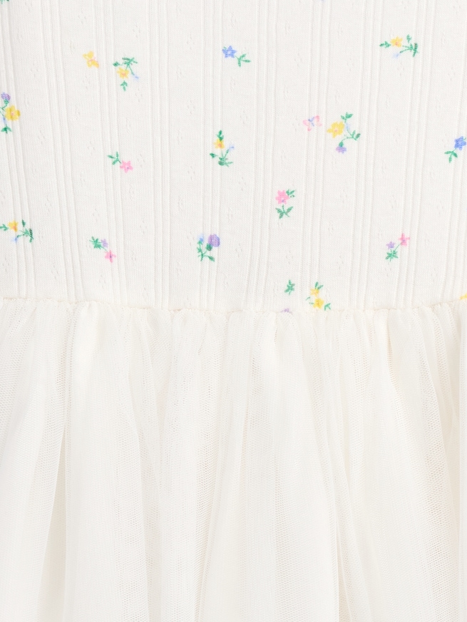 ポインテール＆チュール ミックスメディア ワンピース (幼児・ベビー)-2