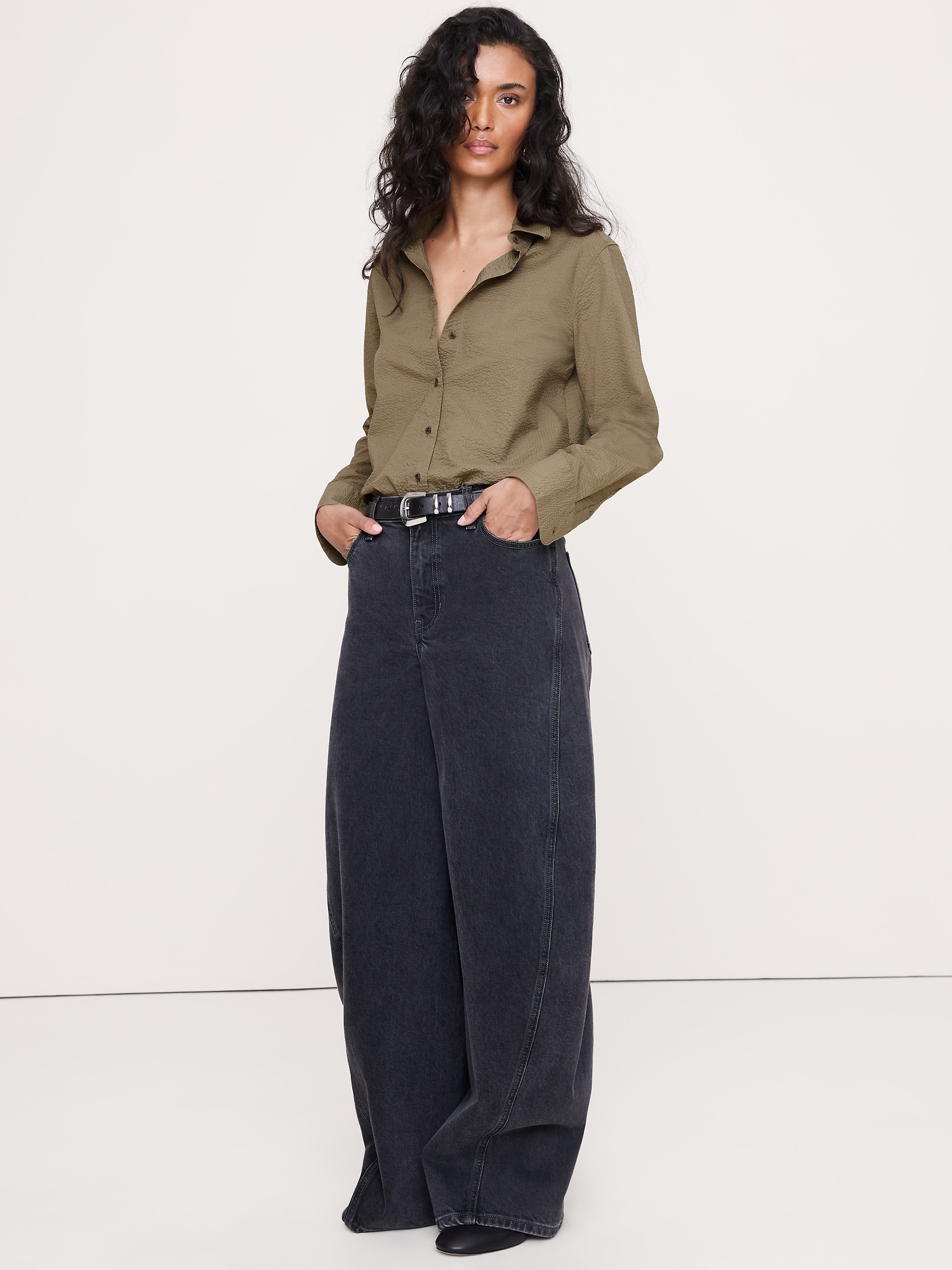 CHEMISE DE TOUS LES JOURS EN COTON GAUFRÉ