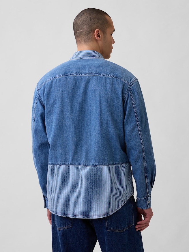 Gap &times; Sean Wotherspoon リラックスフィット レールロード デニムシャツ-2