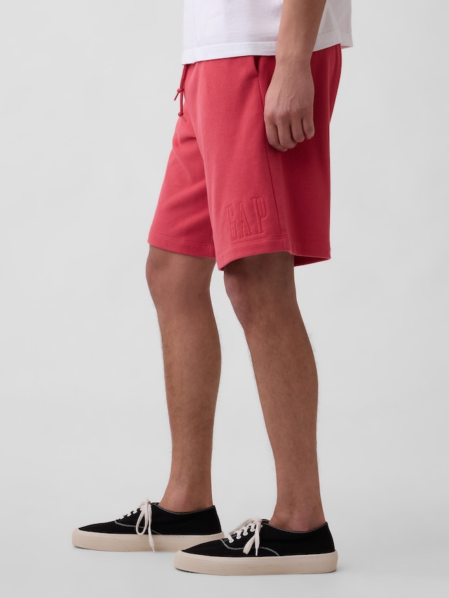 ヴィンテージソフト フレンチテリー リラックスフィット GAPロゴ スウェットショートパンツ-2