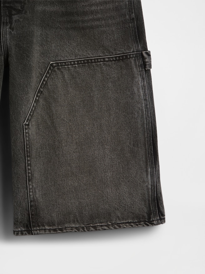 12.5インチ スーパーバギー カーペンター デニムショートパンツ-4