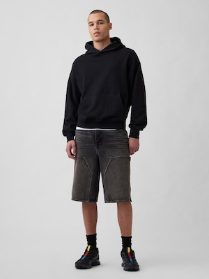 12.5インチ スーパーバギー カーペンター デニムショートパンツ