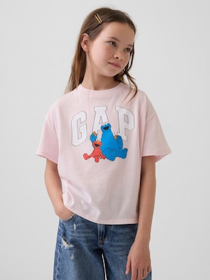 GapKids | セサミストリート オーバーサイズ グラフィックTシャツ
