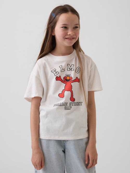 GapKids | セサミストリート オーバーサイズ グラフィックTシャツ