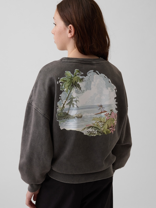 Gap &times; ディズニー ヴィンテージソフト オーバーサイズ スウェットシャツ (キッズ)-2