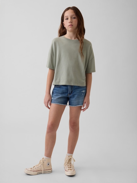 Kids Low Rise UltraSoft Stride Denim Shorts