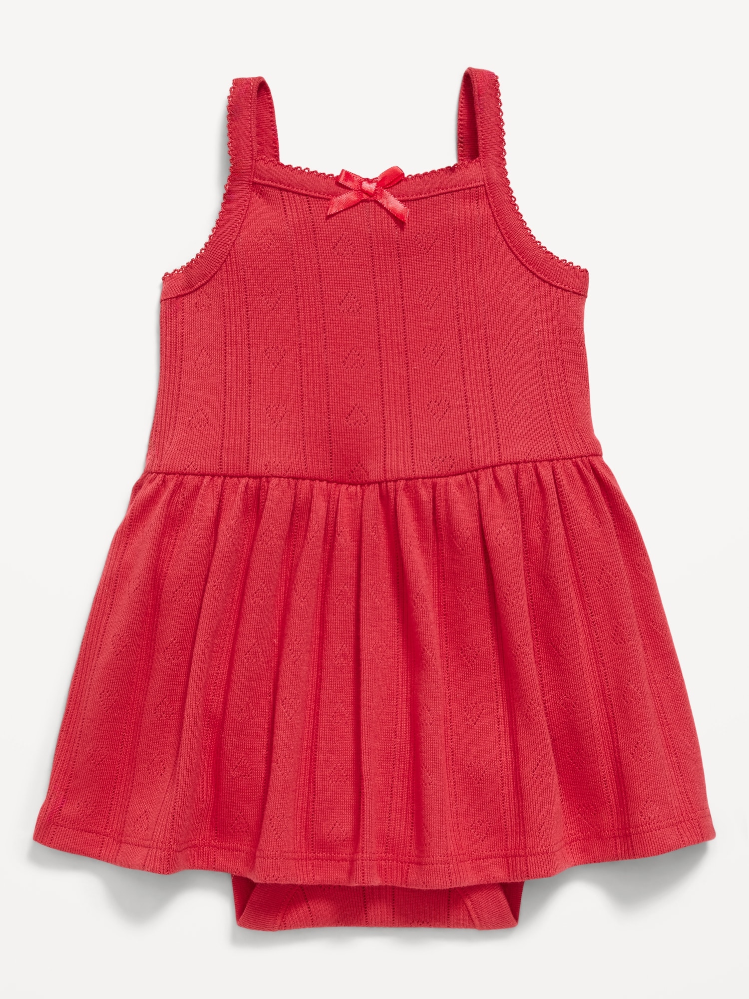Pointelle-Knit Bodysuit Dress for Baby