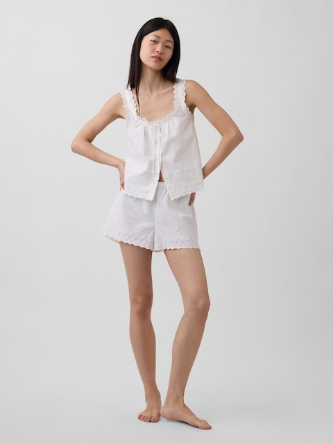 Embroidered PJ Shorts