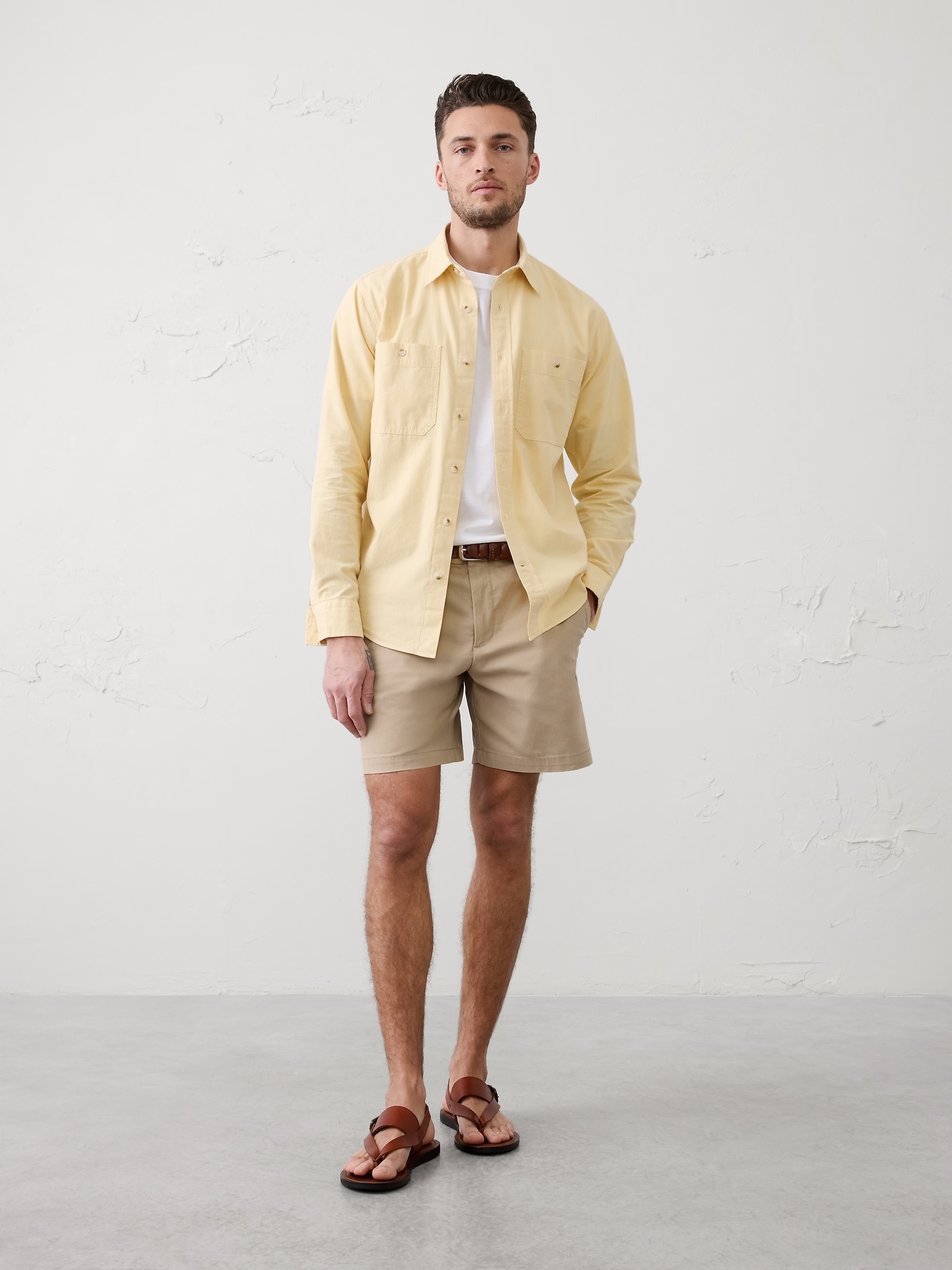 Standard-Fit Vintage Denim Shirt