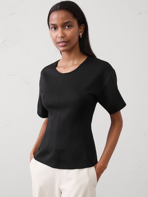Soft Touch Seamed Top