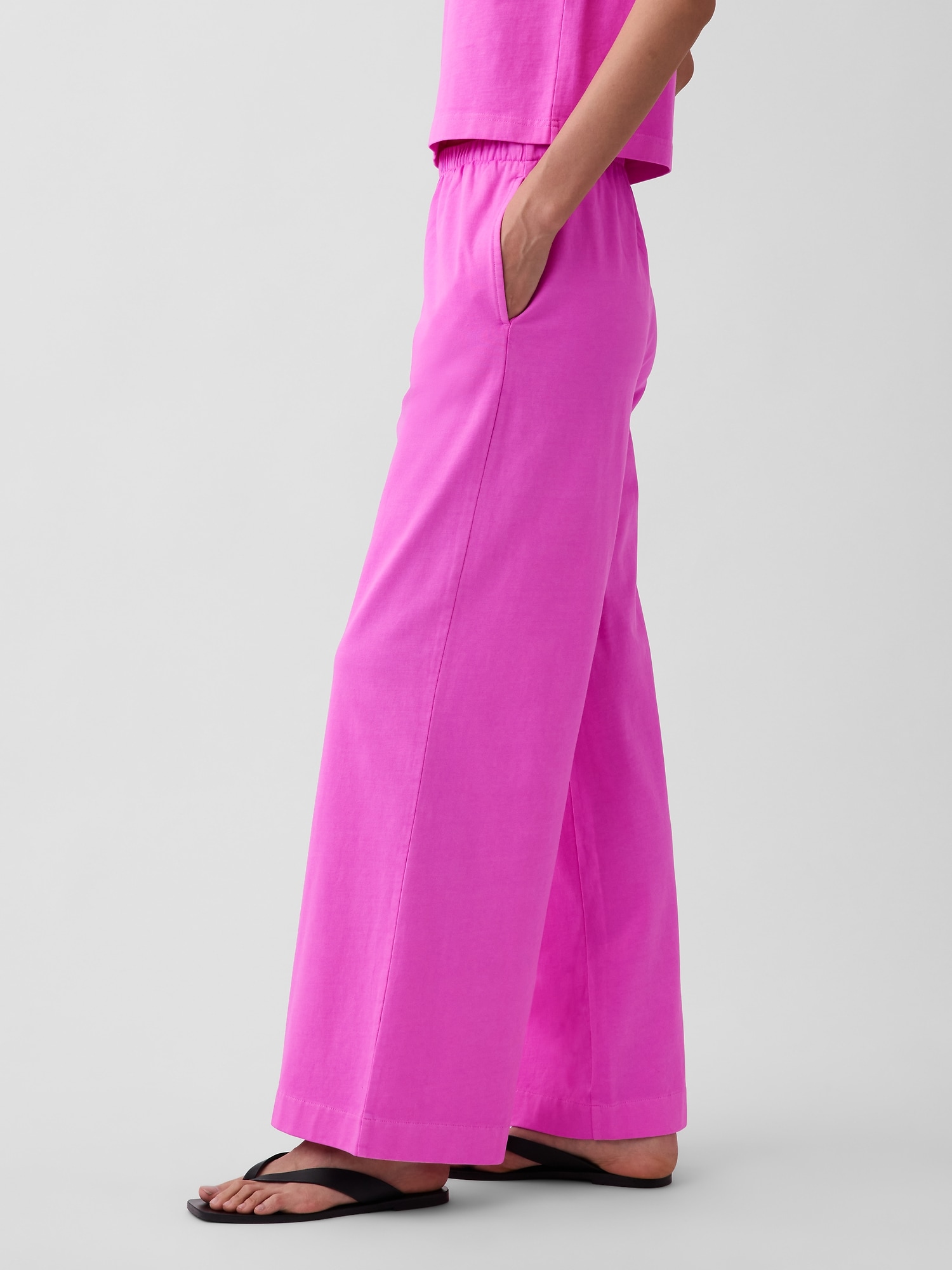 Knit Wide-Leg Pants