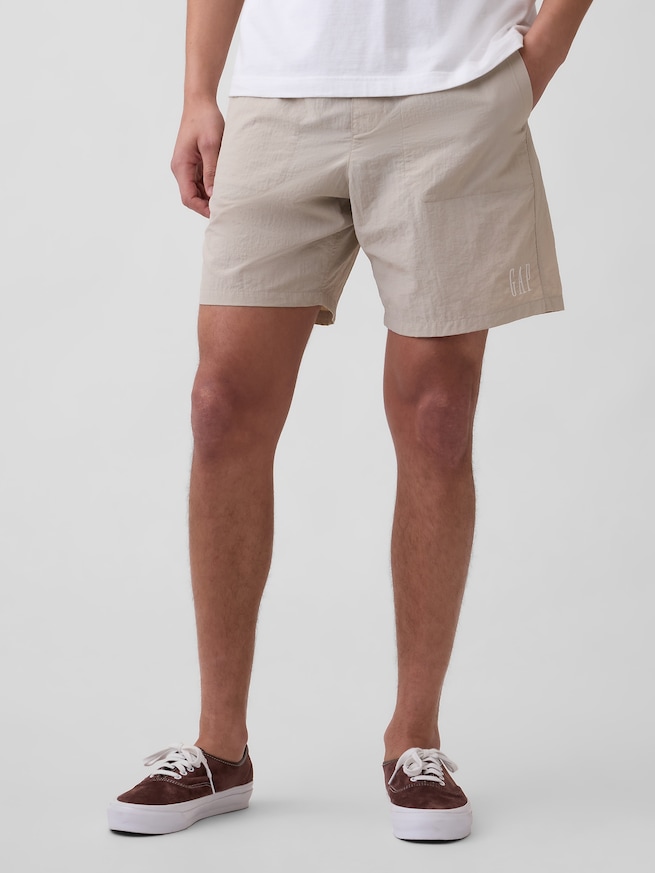 リサイクル100% 7インチ ナイロンショートパンツ-1